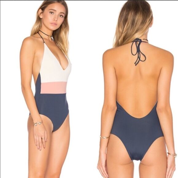 Anthro. Tavik Chase Reversible One-Piece Swimsuit. - Picture 1 of 11